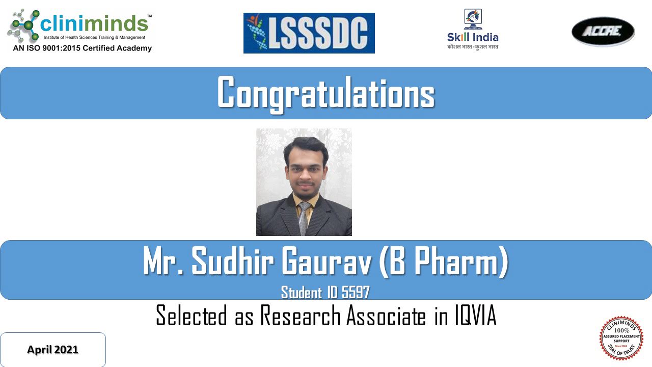 Cliniminds Drug Regulatory Affairs Placements